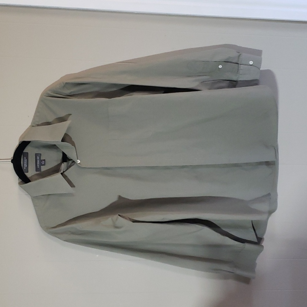 Croft & Barrow Men's Dress Shirt Olive Size L